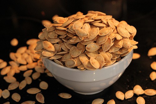 Roasted Pumpkin Seeds Roasting Pumpkin Seeds
