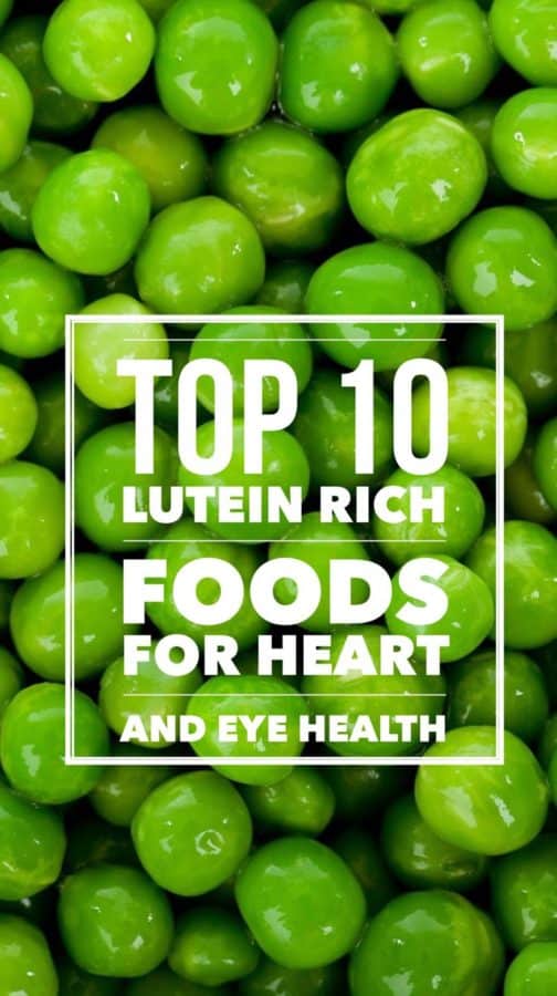List of lutein rich vegetables and foods
